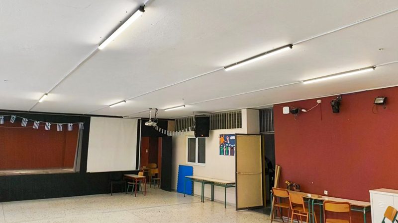 Νέα φωτιστικά LED στα σχολεία του Αλίμου