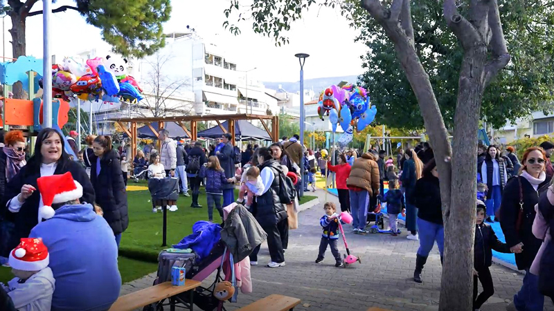 Εγκαίνια της παιδικής χαράς Νέας Ελβετίας