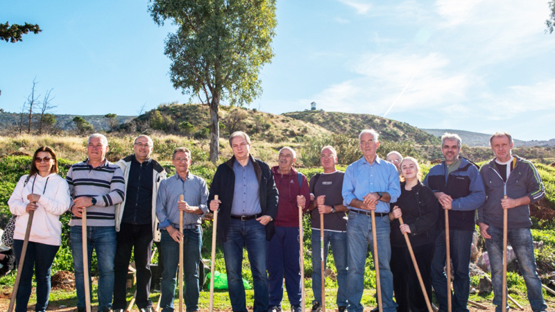 Δενδροφύτευση στον Υμηττό από το δήμο Βύρωνα