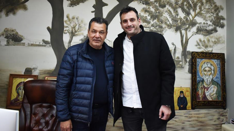 Συνάντηση Χρήστου Παππού με τον Δήμαρχο Τυρνάβου